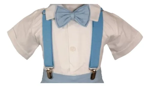 comprar Set Camisa Lino Con Tirantes Y Moño Para Niño Bebe 