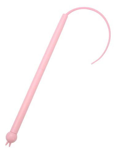 Cat Teaser Stick Mouse Tail Interactive Kitten Toy Cat Rosa