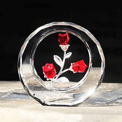 Figuras De Flores De Tulipanes De Cristal Con Circular, Ramo