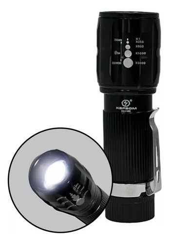 Lanterna Zoom Telescópico Kapbom Ka-l1589 Cor da luz Branco