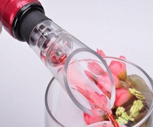 Imagen 4 de 5 de Pico Aireador Oxigenador Para Vinos Antigoteo (precio X 2u)