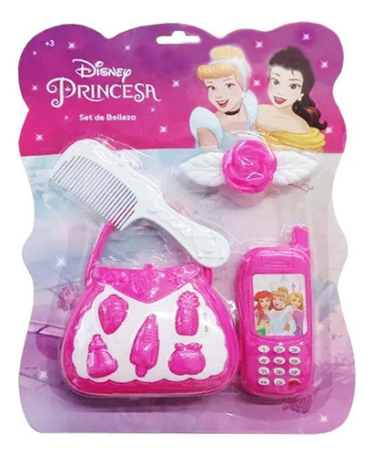 Set De Belleza Cartera Con Celular Y Acc. Disney Princesas