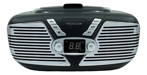 Radio Cd Portátil Proscan Prcd211 En Color Negro