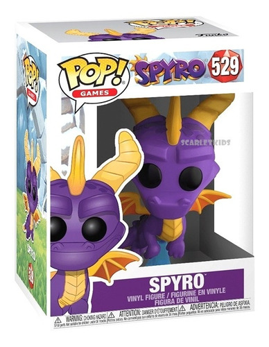 Funko Pop Spyro 529 El Dragon Original Scarlet Kids