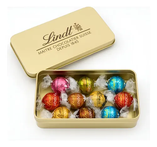 Lata Presente Lindt Lindor com 10 Trufas Sortidas | MercadoLivre