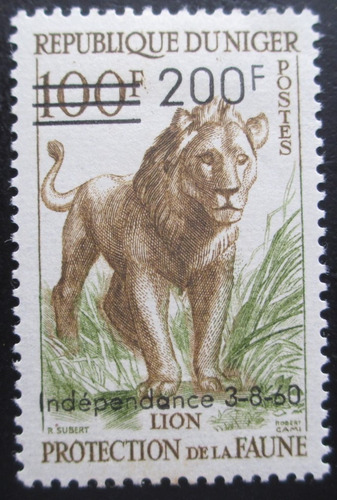 D3514 - Niger - Fauna Leão Yvert Nº 111 Nn De 1960