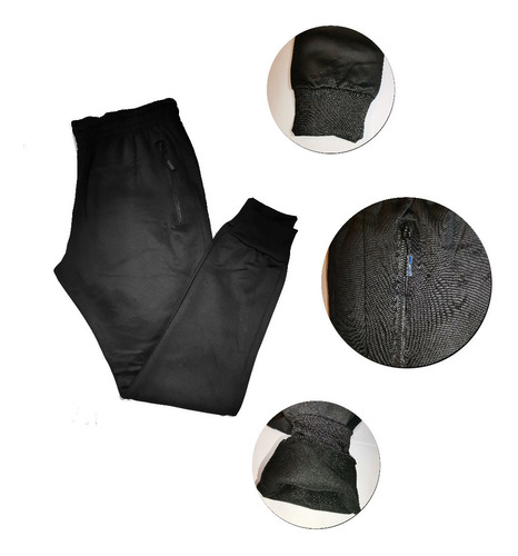 Pack 2 Pantalon Buzo Hombre Algodón Con Polar