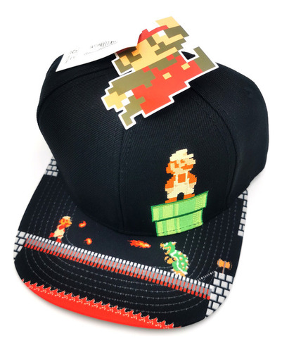 Super Mario Bros 8 Bit Bowser Gorra Snapback Bioworld