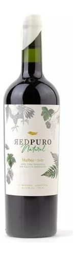 Vino Redpuro Malbec Organico Sin Sulfitos Vinecol Vte Lopez