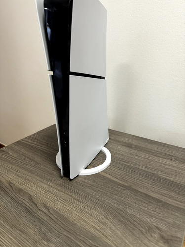 Soporte Base Vertical Compatible Ps5 Slim - Rejillas Cooling Blanco