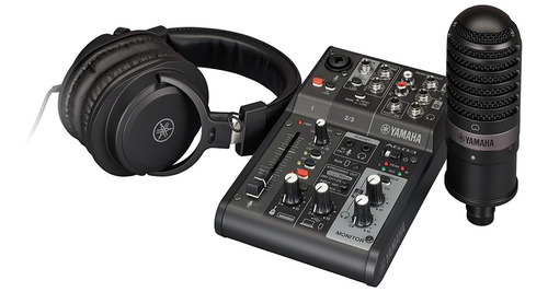 Kit Streaming Ag03mk2 Lspk B Mixer Fone E Microfone Yamaha