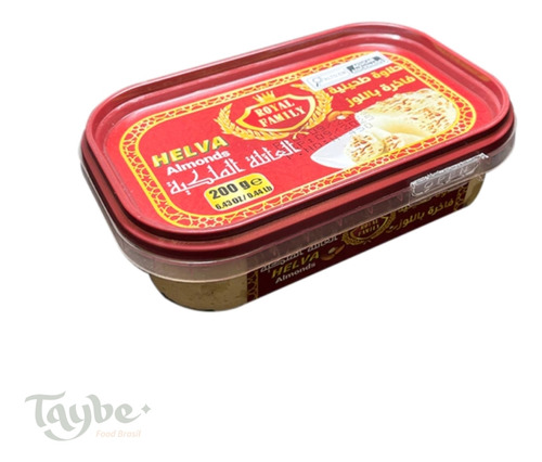 Halawi Com Amêndoas 200g Doce Tradicional Árabe Mutlu Aile
