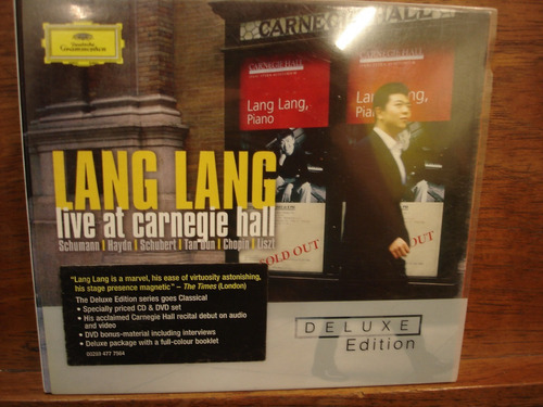 Lang Lang Live At Carnegie Hall Deluxe Cd Y Dvd Alemania  