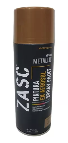 Spray De Pintura Marca Zasc Color Dorado 400ml Cod: Z-35g