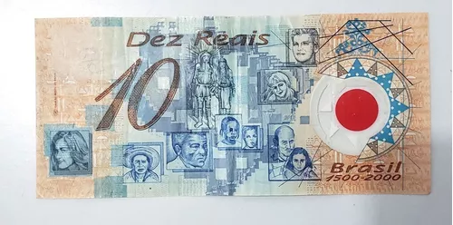 Nota de 10 Reais de Plástico Comemoração Dos 500 Anos do Descobrimento do  Brasil para Colecionadores, Produto Vintage e Retro Usado 79989490