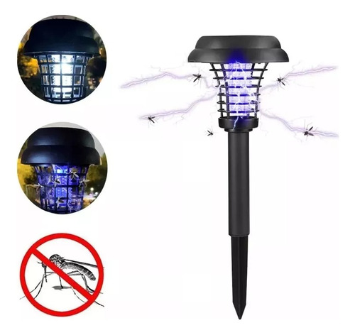 Lampara Led Solar Tipo Estaca Exterior Mata Mosquito