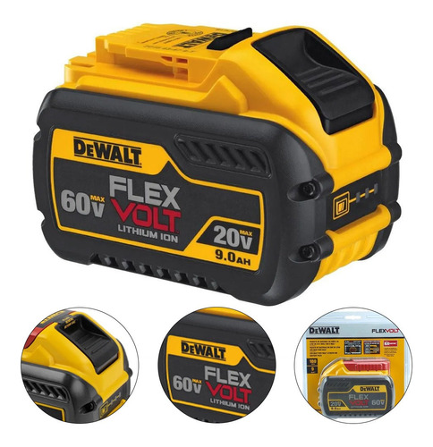 Bateria Íons De Lítio 20v/60v 9ah Flexvolt -  Dcb609 Dewalt