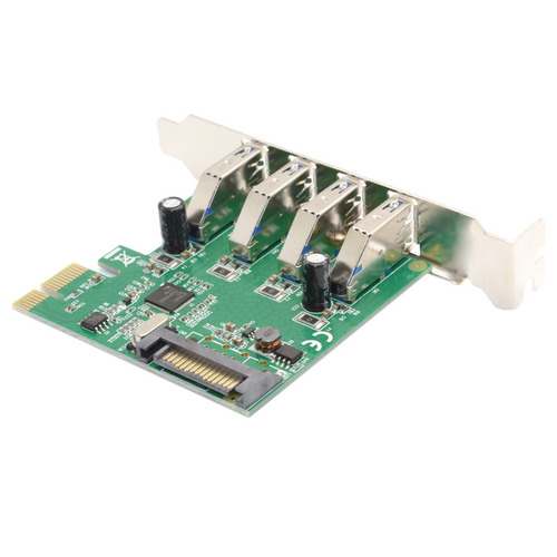 4 Soporte De Puertos Usb 3.0 Pci-e Express Interfaz Tarjeta 