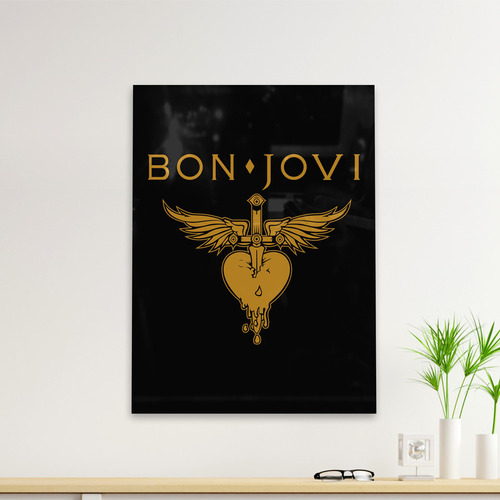 Cuadro Deco Bon Jovi Heart (d0751 Boleto.store)