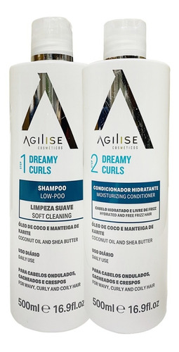 Kit Shampoo E Condicionador Agilise Dreamy Curls Duo 500ml