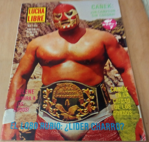 Revista Lucha Libre N°1355 Abril 10 1990 Canek