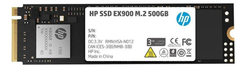 Unidade SSD Hp Ex900 M.2 Nvme de 500 GB