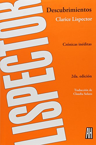 Libro Descubrimientos De Clarice Lispector Adriana Hidalgo