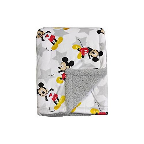 Manta Sherpa De Mickey Mouse Con Estampado De Estrellas