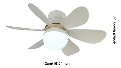 Ventilador De Techo Con Luz Led Grande Control Remoto