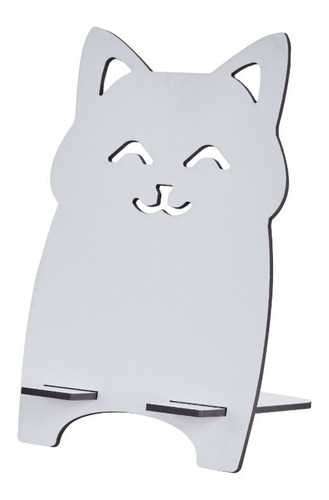 Imagen 6 de 8 de 10 Soportes Porta Celular Fibro Blanco Grabado Personalizado