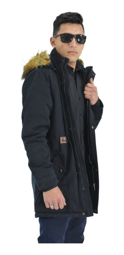 Imagen 2 de 5 de Campera Parka Hombre Gabardina Importada Abrigada Irun 1697