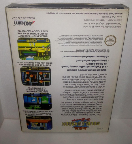 Double Dragon 2 Pal Eur - Nintendo Nes (Usado)