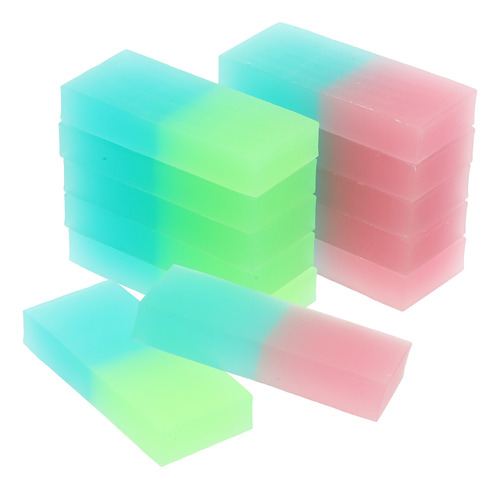 12 Borradores Rectangulares Kawaii Jelly Para Estudiantes, B