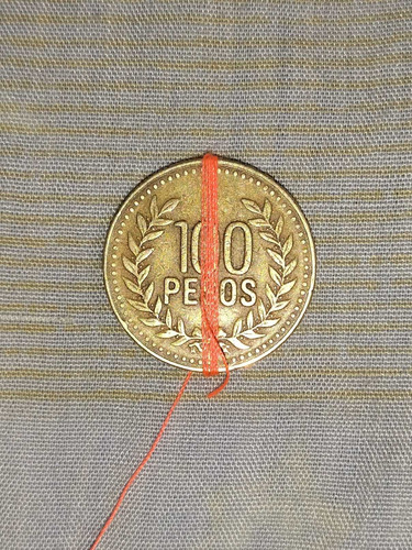 Moneda De 100 Pesos Con Giro.