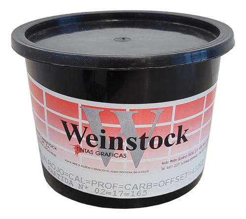 Tinta Rojo Caliente Profundo Carbonico Weinstock 43292 1 Kg