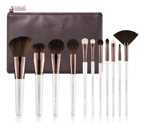 Sixplus Juego De Brochas De Maquillaje De Viaje Profesional