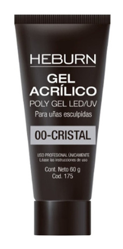 Poligel Heburn Gel Acrilico Led Uv Uñas Esculpidas 60gr  