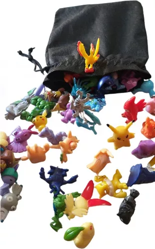 Pokémon Kit 48 Miniaturas Brinquedo Coleção Brincar Divertir