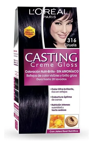 Coloración Casting Creme Gloss/ L'oréal, Ciruela N°316