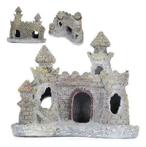 Simulación De Decoración De Acuario De Acuario De Castillo E