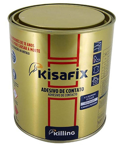 Cola De Contato Kisafix Especial 2,8kg 250 Killing