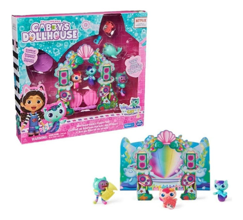 Gabby's Dollhouse Mermaid-lantis 4 Figure Set Sirenalantis