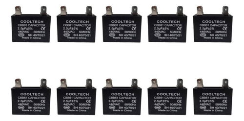 Pack X10 Capacitor Cooltech Cbb61 440 2.5 Mf 