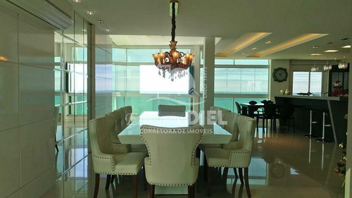Imagem 1 de 15 de Cobertura Duplex 3 Suítes 4 Vagas Na Meia Praia - 2356