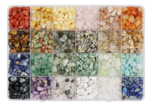 Cuentas De Colores Irregulares Con Piedras Preciosas Y Trit