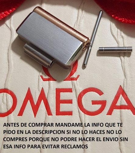 Ori Eslabon Para Reloj Omega Constellation 14mm Oro 18k Dama Acero 1.4 Cm (Usado)