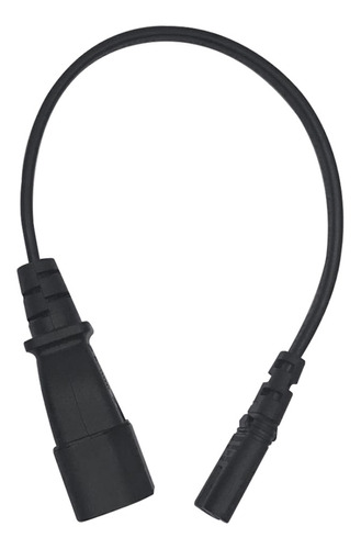 Pvc Negro Iec320 C14 Macho A C7 Hembra C14-c7-cable 0.98ft 