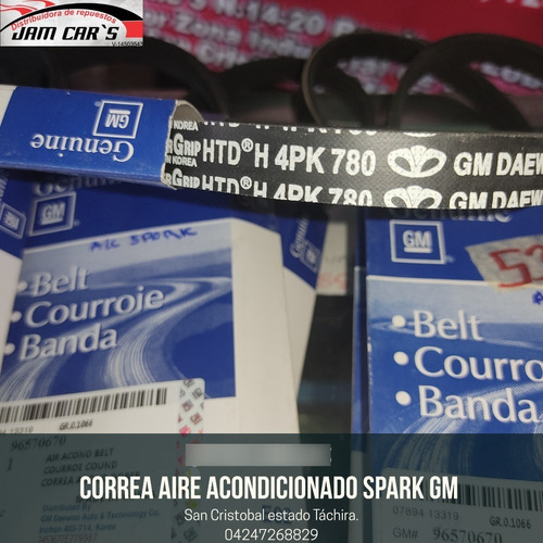 Correa Compresor Aire Acondicionado Spark 4pk780 Gm