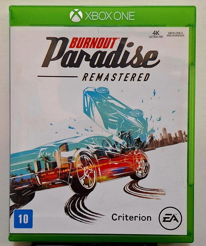Jogo Burnout Paradise Remastered Corrida Xbox One Dvd Físico