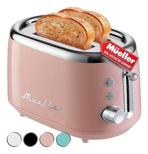Mueller Retro Toaster 2 Slice With 7 Browning